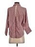 Lucca Couture 100% Cotton Checkered-gingham Red 3/4 Sleeve Button-Down Shirt Size S - photo 2