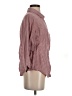 Lucca Couture 100% Cotton Checkered-gingham Red 3/4 Sleeve Button-Down Shirt Size S - photo 4