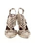 Donald J Pliner Metallic Silver Heels Size 6 - photo 2