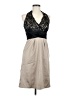 Max and Cleo Tan Gray Cocktail Dress Size 8 - photo 1