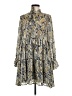 Elan Paisley Metallic Gold Casual Dress Size M (estimated) - photo 1