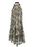 Elan Paisley Metallic Gold Casual Dress Size M (estimated) - photo 5