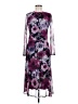 En Focus Studio Print Purple Cocktail Dress Size 6 - photo 1