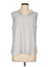 Ann Taylor 100% Polyester Gray Sleeveless Blouse Size L (estimated) - photo 1
