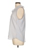 Ann Taylor 100% Polyester Gray Sleeveless Blouse Size L (estimated) - photo 5