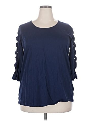Roaman's 3/4 Sleeve Top (view 1)
