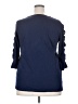Roaman's 100% Cotton Blue 3/4 Sleeve Top Size 18 (L) - photo 2