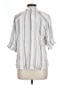 MOD Lusive 100% Rayon Stripes Silver 3/4 Sleeve Button-Down Shirt Size XL - photo 2