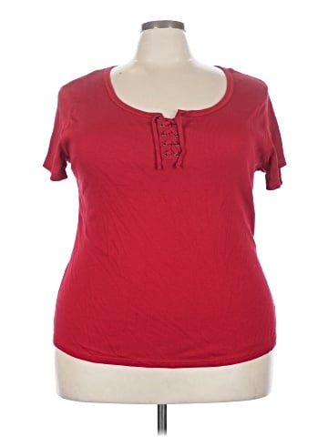 Faded Glory Short Sleeve Henley (view 1)