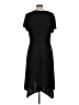 Perceptions Solid Black Cocktail Dress Size L - photo 2