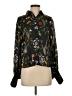 Alexis 100% Polyester Floral Black Long Sleeve Blouse Size XS - photo 1