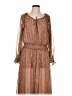 MNG 100% Polyester Brown Casual Dress Size 10 - photo 1