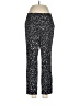 Nic + Zoe Animal Print Black Casual Pants Size 8 - photo 1