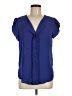 Fun2Fun Blue Short Sleeve Blouse Size M - photo 1