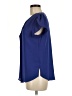 Fun2Fun Blue Short Sleeve Blouse Size M - photo 5