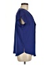 Fun2Fun Blue Short Sleeve Blouse Size M - photo 4