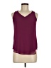 Naked Zebra 100% Polyester Burgundy Sleeveless Blouse Size M - photo 1