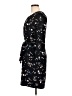 Ann Taylor Print Black Casual Dress Size L - photo 5