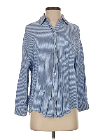 Zara Long Sleeve Button-Down Shirt (view 1)