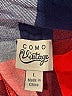 Como Vintage 100% Rayon Plaid Red Short Sleeve Blouse Size L - photo 7
