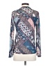 En Focus Studio 100% Polyester Paisley Blue Long Sleeve Blouse Size S - photo 2