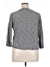 Adrienne Vittadini Polka Dots Gray 3/4 Sleeve Blouse Size XL - photo 2