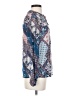 En Focus Studio 100% Polyester Paisley Blue Long Sleeve Blouse Size S - photo 4