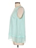 Vince Camuto 100% Polyester Teal Sleeveless Blouse Size L - photo 5