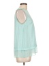 Vince Camuto 100% Polyester Teal Sleeveless Blouse Size L - photo 4