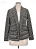 Roz & Ali Chevron-herringbone Gray Blazer Size 1X - photo 1