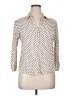 Ann Taylor Ivory Long Sleeve Polo Size L - photo 1