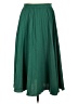 Ann Taylor 100% Polyester Solid Green Casual Skirt Size 10 Petite - photo 1