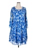 Ninety 100% Polyester Paisley Blue Casual Dress Size 2X - photo 1
