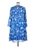 Ninety 100% Polyester Paisley Blue Casual Dress Size 2X - photo 2
