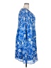 Ninety 100% Polyester Paisley Blue Casual Dress Size 2X - photo 4