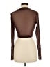 Shein Brown Long Sleeve Blouse Size 6 - photo 2