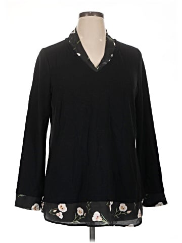 Kelly By Clinton Kelly Long Sleeve Polo (view 1)