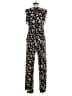 Kaileigh Floral Black Green Jumpsuit Size S - photo 2