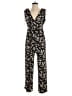 Kaileigh Floral Black Green Jumpsuit Size S - photo 1