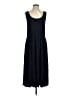 Vince. Solid Black Casual Dress Size L - photo 1