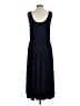 Vince. Solid Black Casual Dress Size L - photo 2