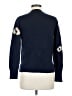 J.Crew 100% Cashmere Animal Print Blue Cashmere Pullover Sweater Size M - photo 2