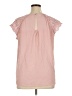 Roz & Ali Pink Short Sleeve Blouse Size XL - photo 2