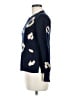 J.Crew 100% Cashmere Animal Print Blue Cashmere Pullover Sweater Size M - photo 5