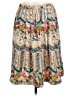 Lucia 100% Polyester Paisley Ivory Casual Skirt Size 12 - photo 1