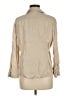 Theory Tan 3/4 Sleeve Button-Down Shirt Size M - photo 2