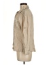 Theory Tan 3/4 Sleeve Button-Down Shirt Size M - photo 5