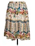 Lucia 100% Polyester Paisley Ivory Casual Skirt Size 12 - photo 2
