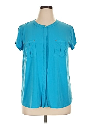 Dana Buchman Short Sleeve Blouse (view 1)