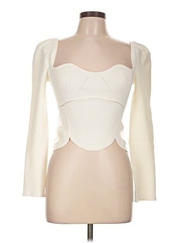 Self-Portrait Long Sleeve Top (view 1)